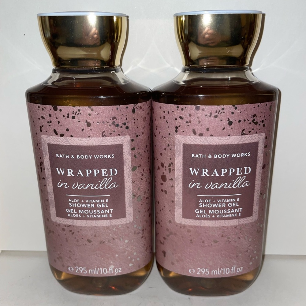 Bath & Body Works 2x Wrapped In Vanilla Shower Gel 10oz Discontinued New